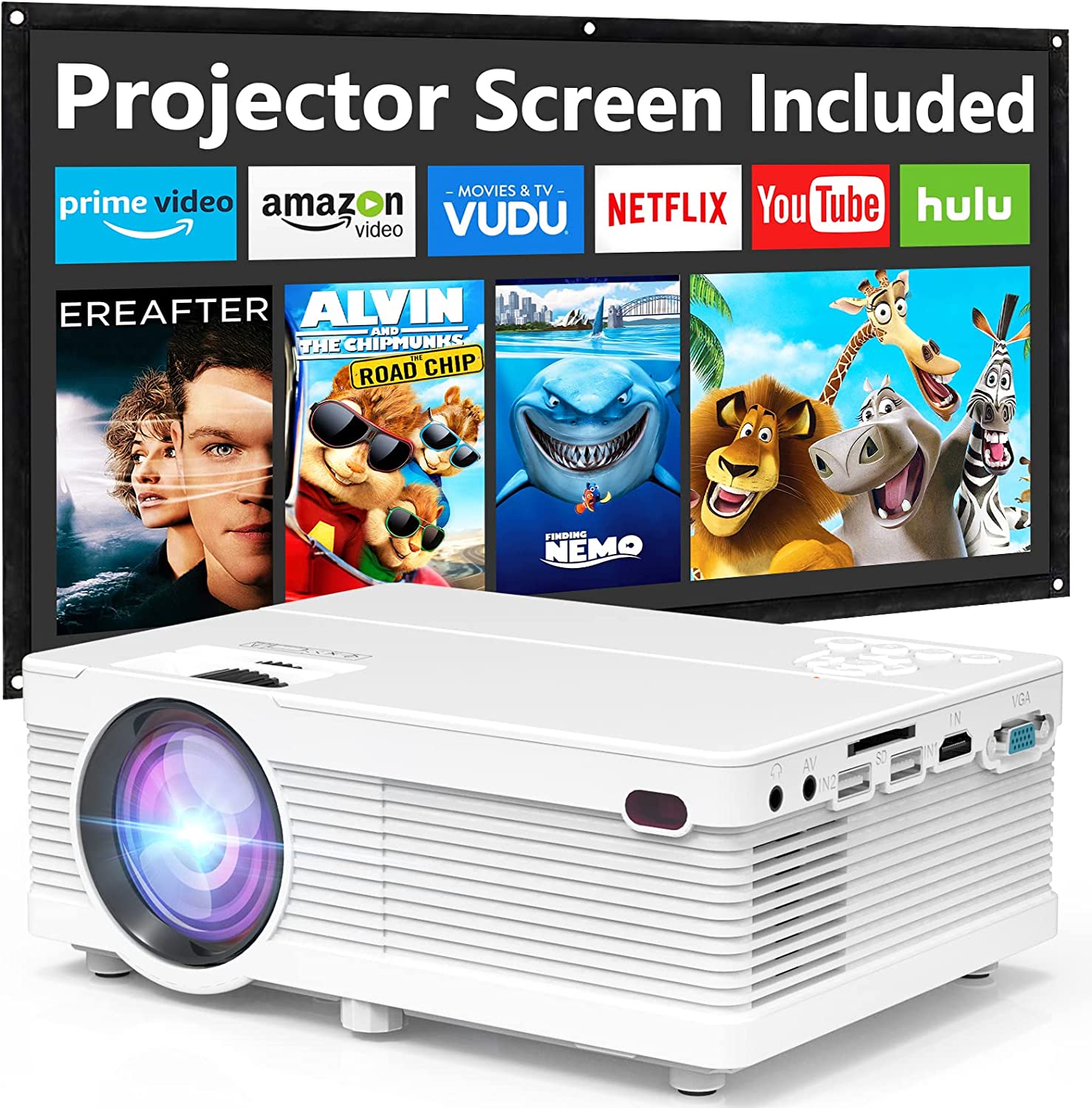 QXK Projector Review - 7500 Lumens QXK Mini Projector