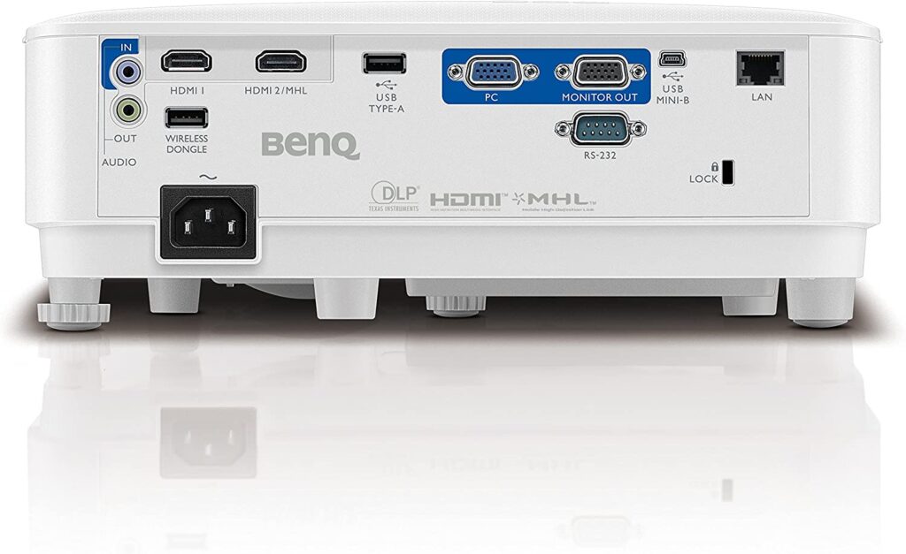 BenQ MH733 1080P Business Projector connection ports