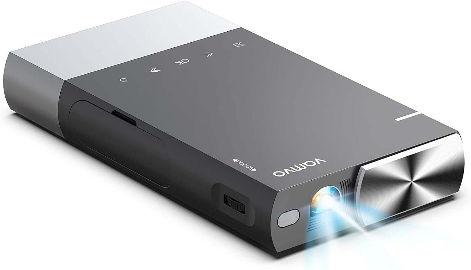 Vamvo Mini Projector, Ultra Mini Portable Projector 1080p Supported