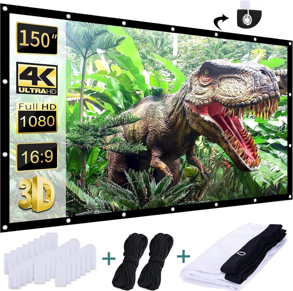 AAJK Outdoor Projection Screen 150 inch