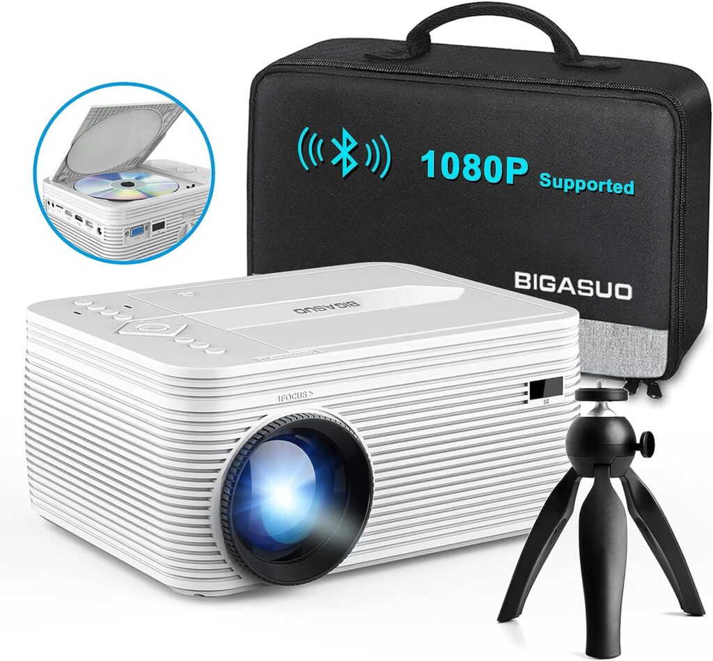 BIGASUO HD 9000L Bluetooth Projector