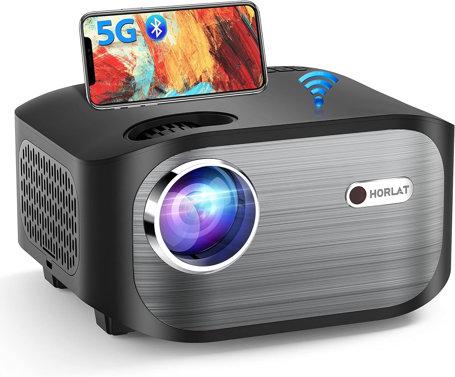 HORLAT 5G WiFi Bluetooth Projector