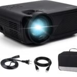 Living Enrichment Mini Projector with Bluetooth, 1080P HD Supported Portable Video Projector