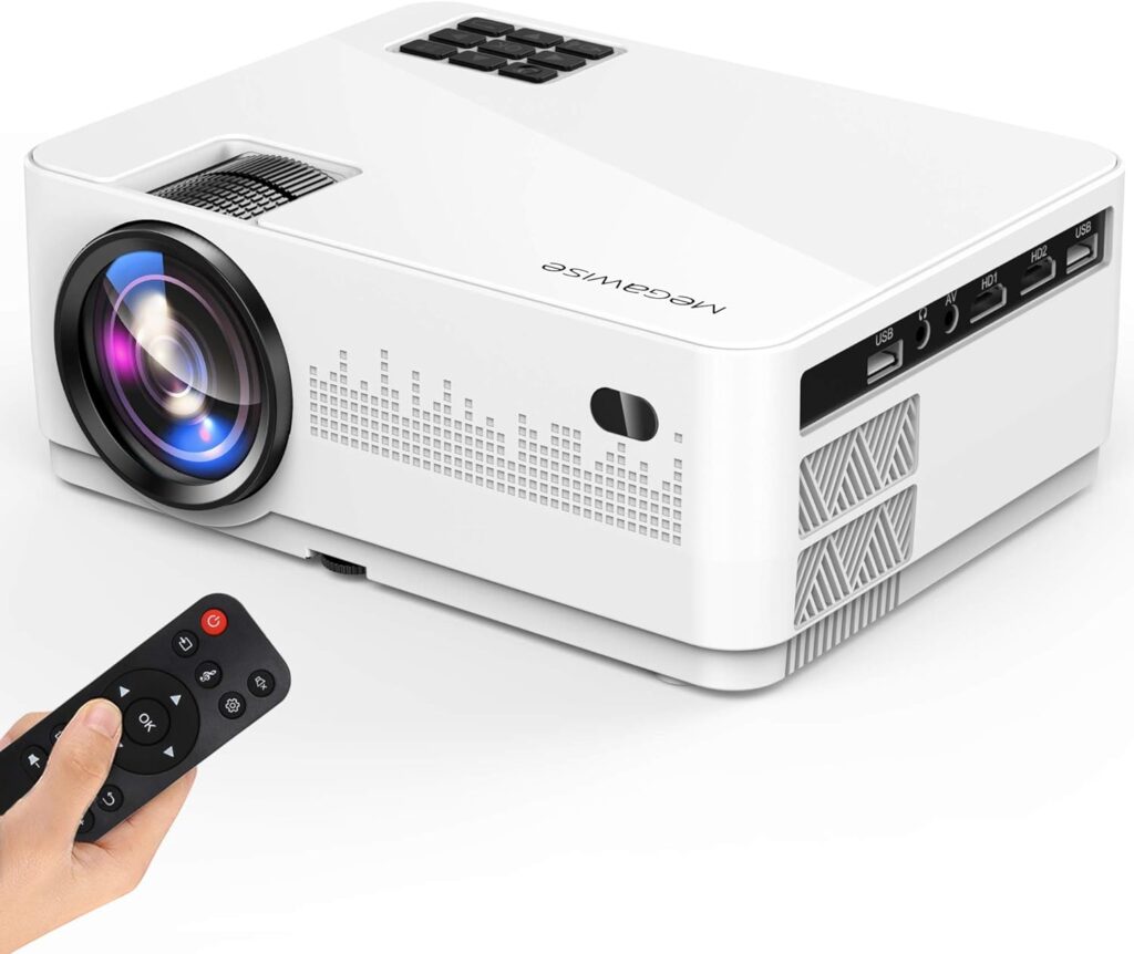 MEGAWISE L21 Native 720P Video Projector for Outdoor Gaming Movie