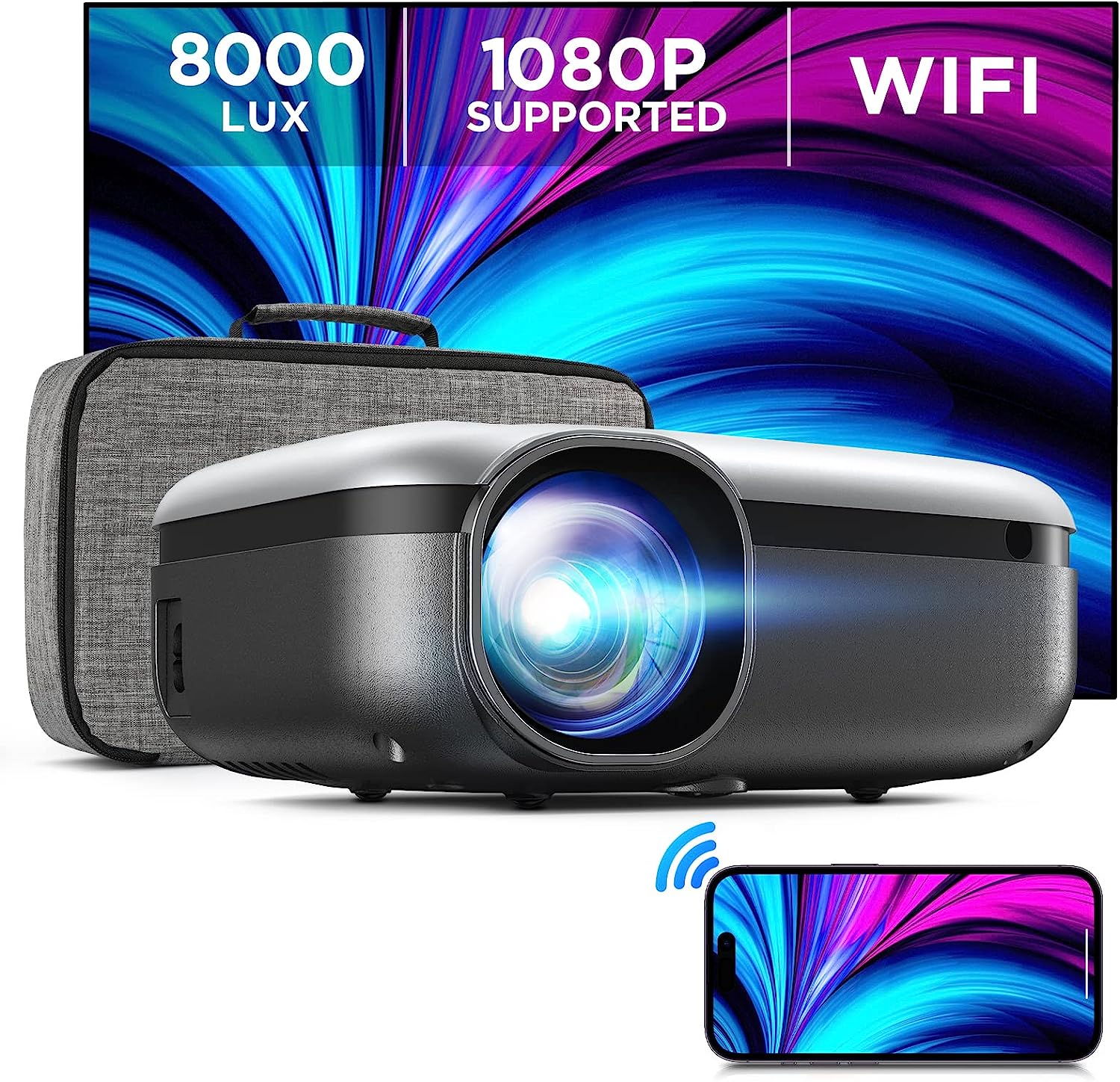 Mooka 8000L WiFi Mini Projector Review