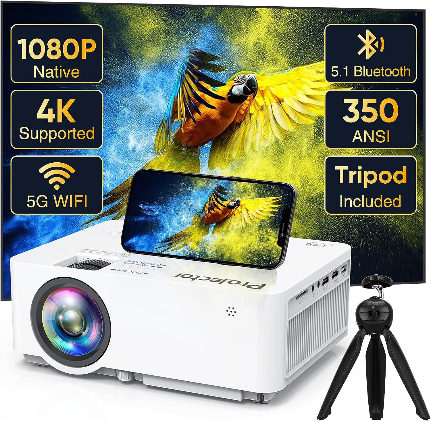 PANSEBA Native 1080P Wireless Projector Review