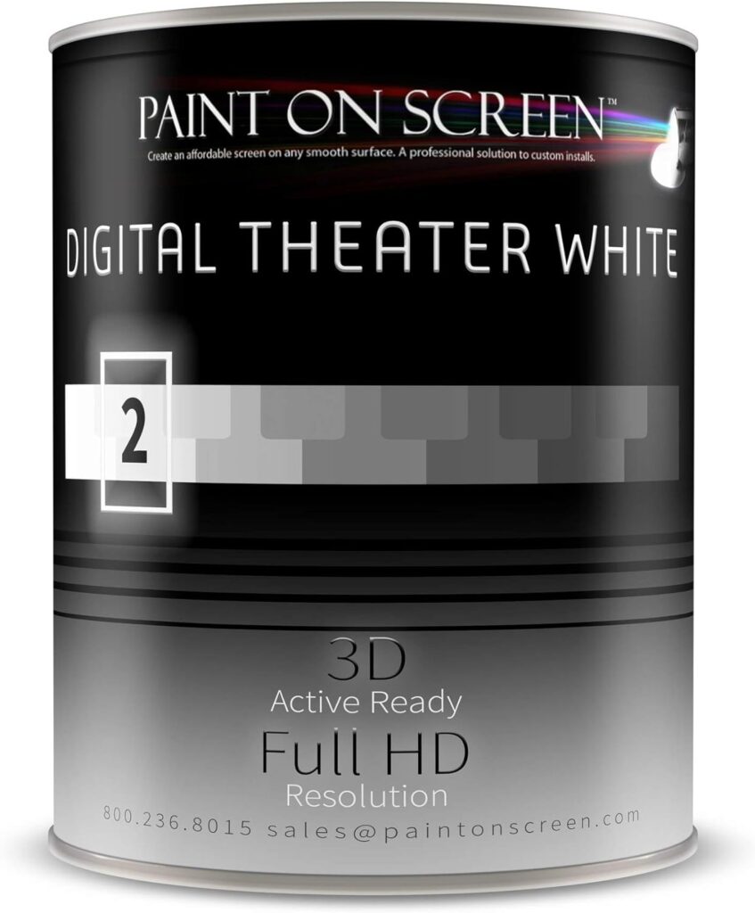 Paint On Screen Digital Theater White Projector Screen Paint