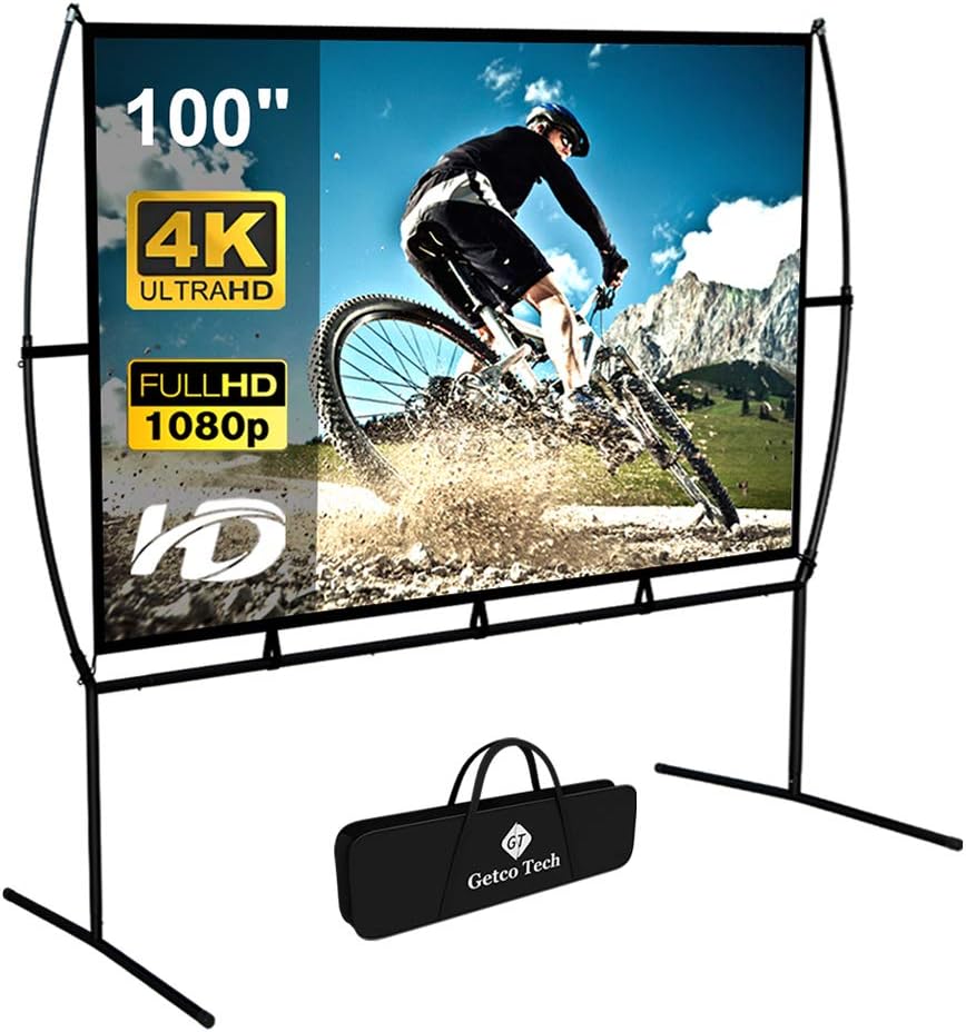 GT GETCO TECH Projector Screen with Stand