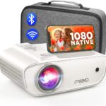 Projector with WiFi and Bluetooth, Native 1080P Projector for Outdoor Movie