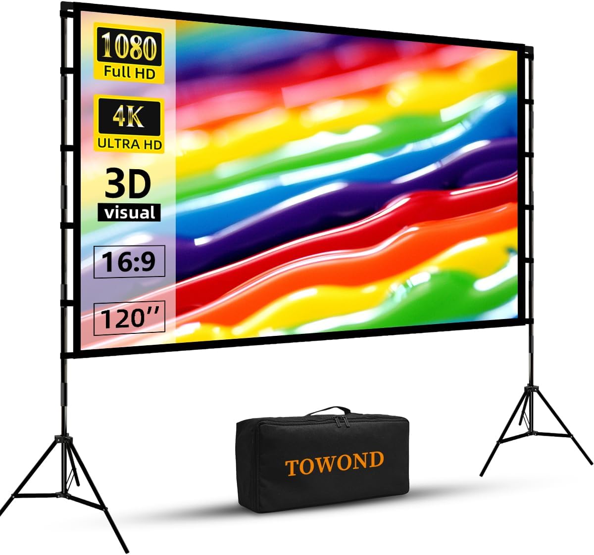 Towond 120 inch Portable Projector Screen Review