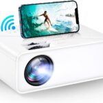 VIMGO Mini WiFi Projector, 6000Lux Portable Projector