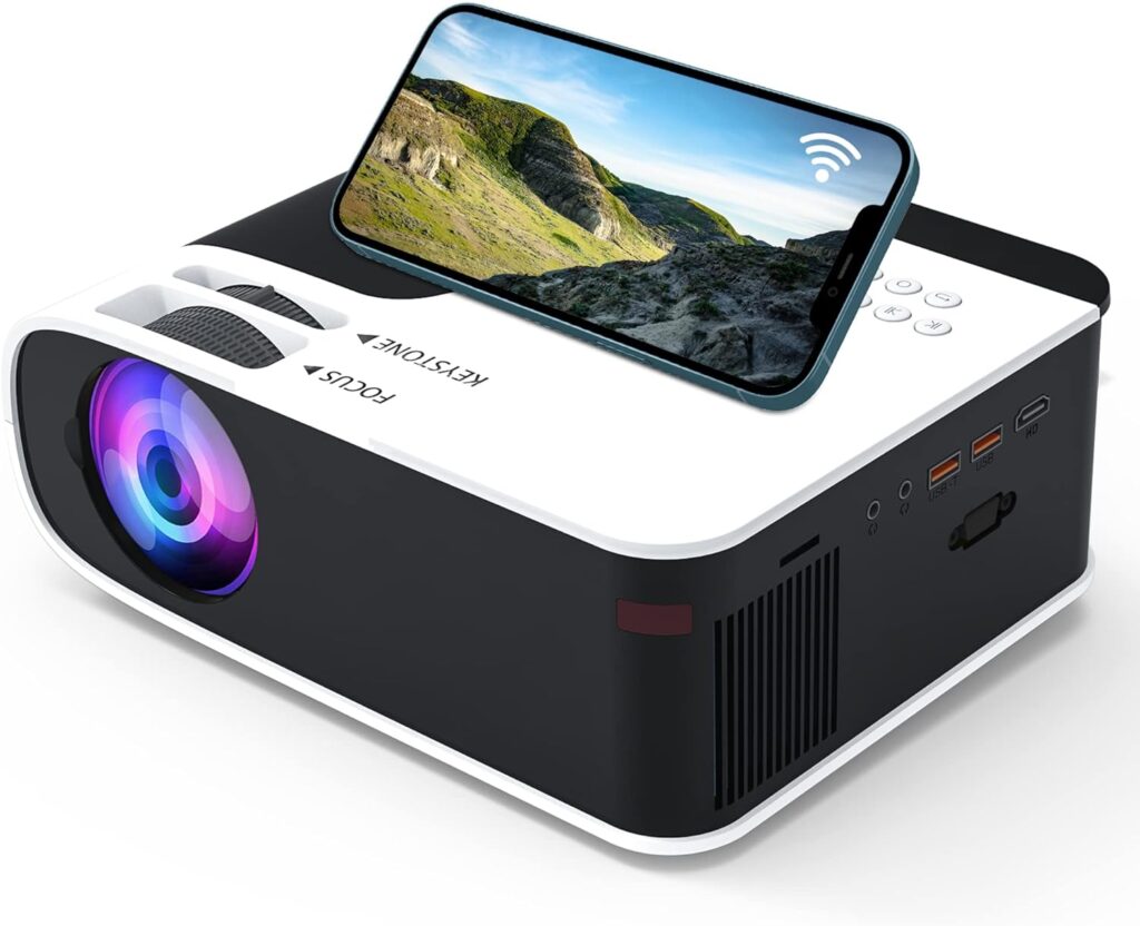Verratek Lumavision Pro Mini Projector, Native 1080P Portable Video Projector