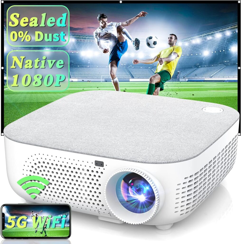 WISELAZER Native1080P ultra HD 7500L home movie Projector