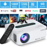 XGODY X1 12000L Native 1080P HD Built-in Android OS Projectors Preinstall YouTube Netflix