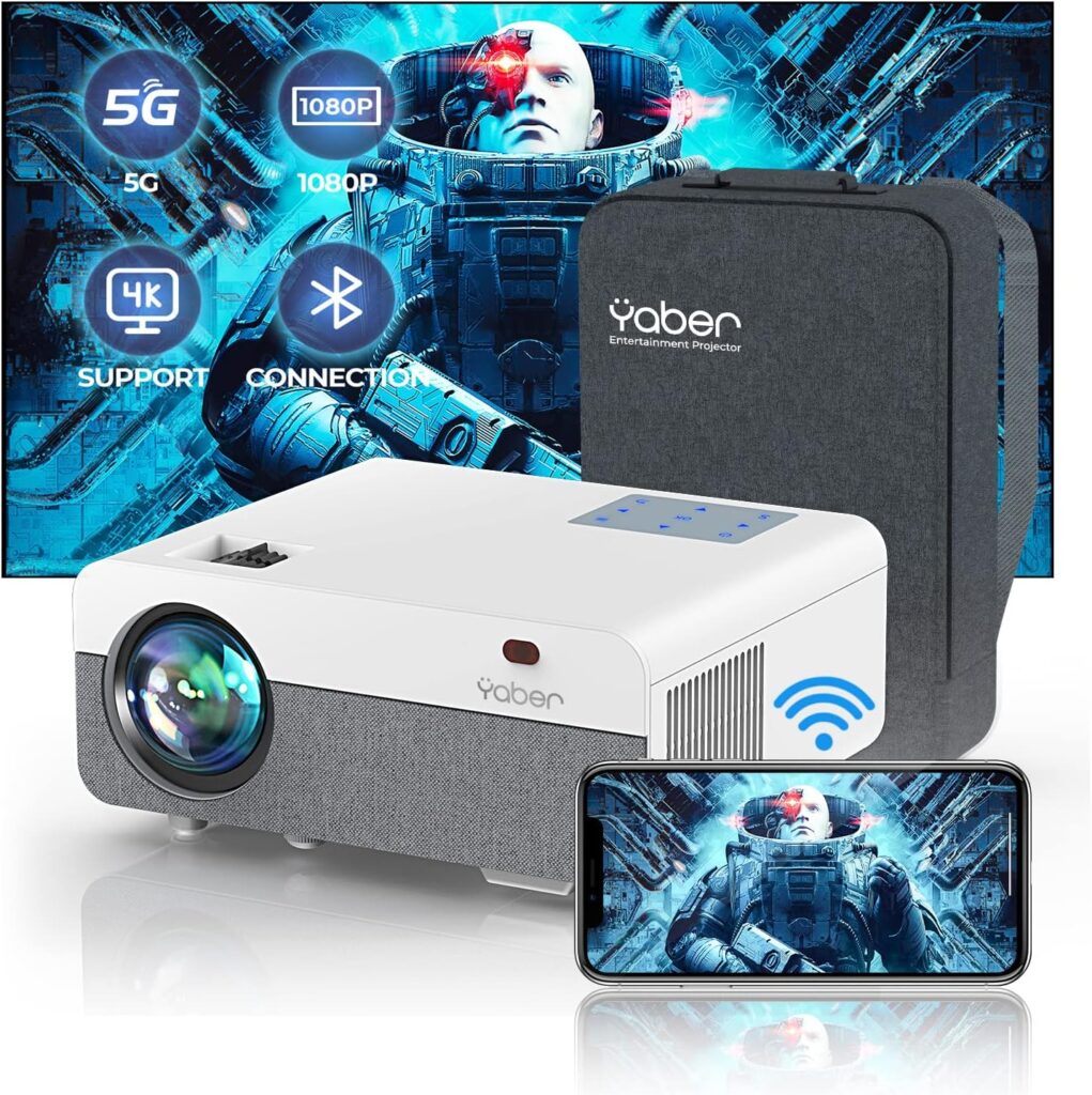 YABER 5G WiFi Outdoor Bluetooth Projector