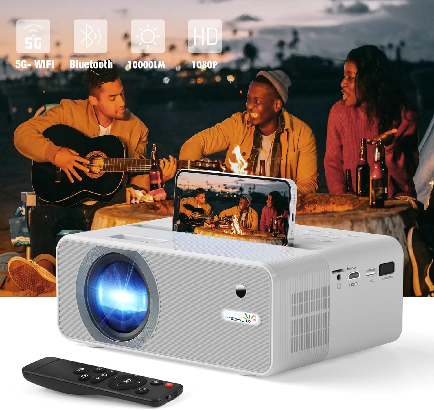 YEHUA WiFi Projector