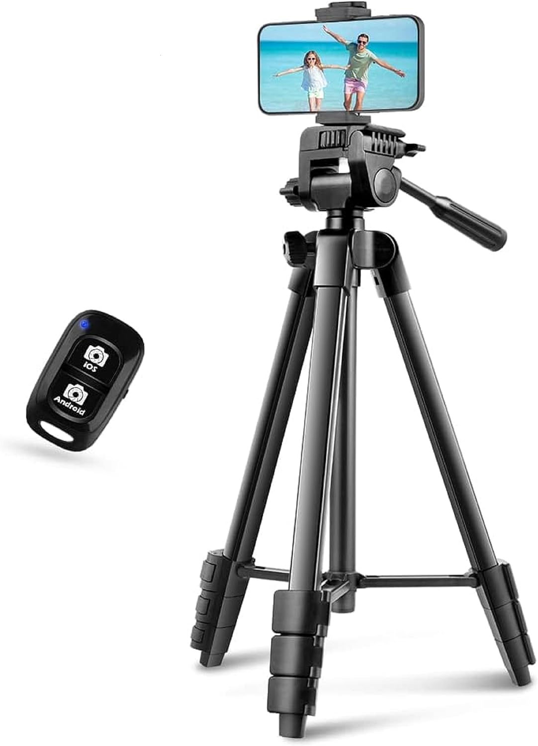 UBeesize 54' Camera Tripod, Travel Tripod for iPhone with Bag, Phone Tripod Stand with Remote