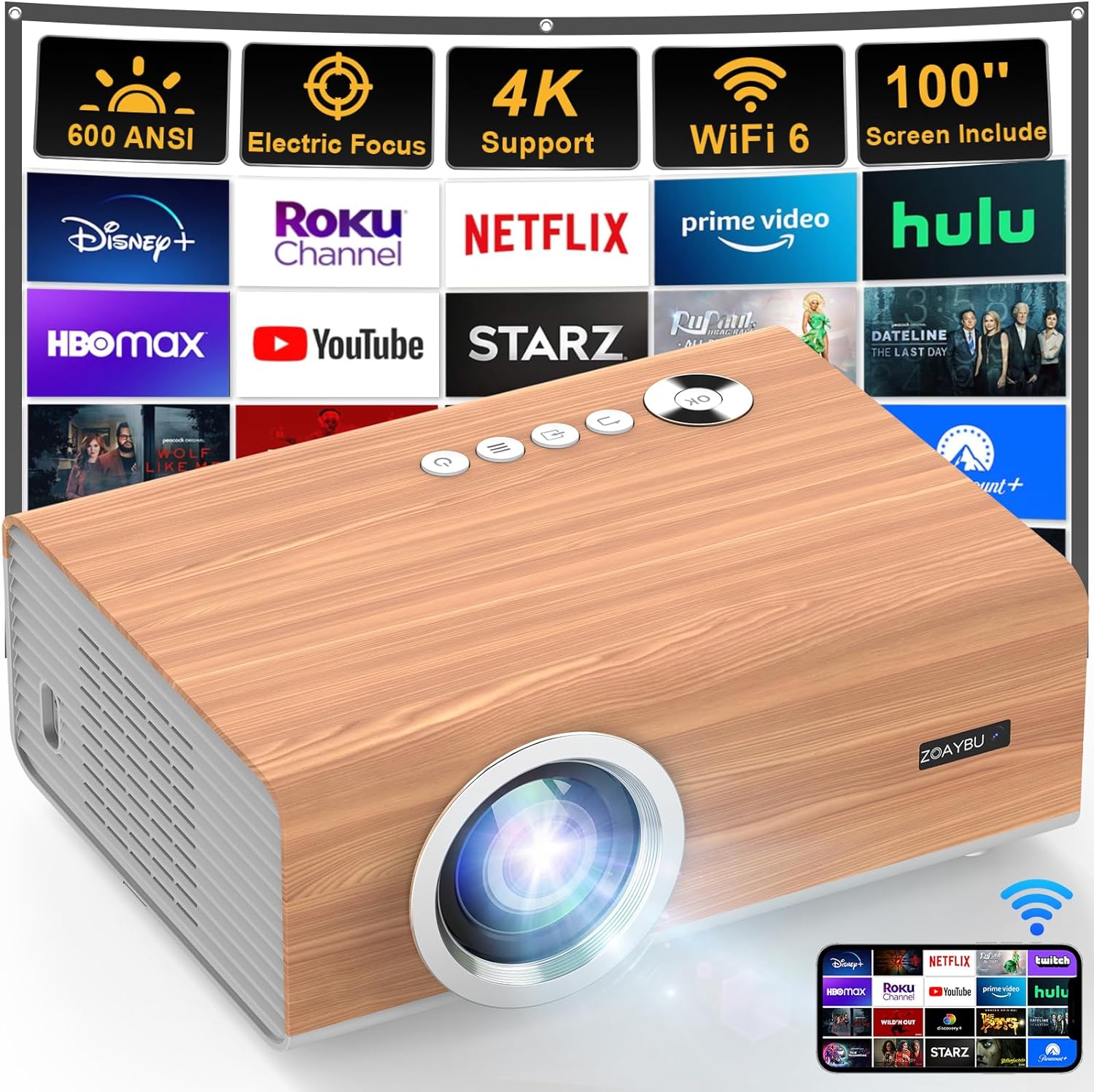 ZOAYBU 600 ANSI Projector Review