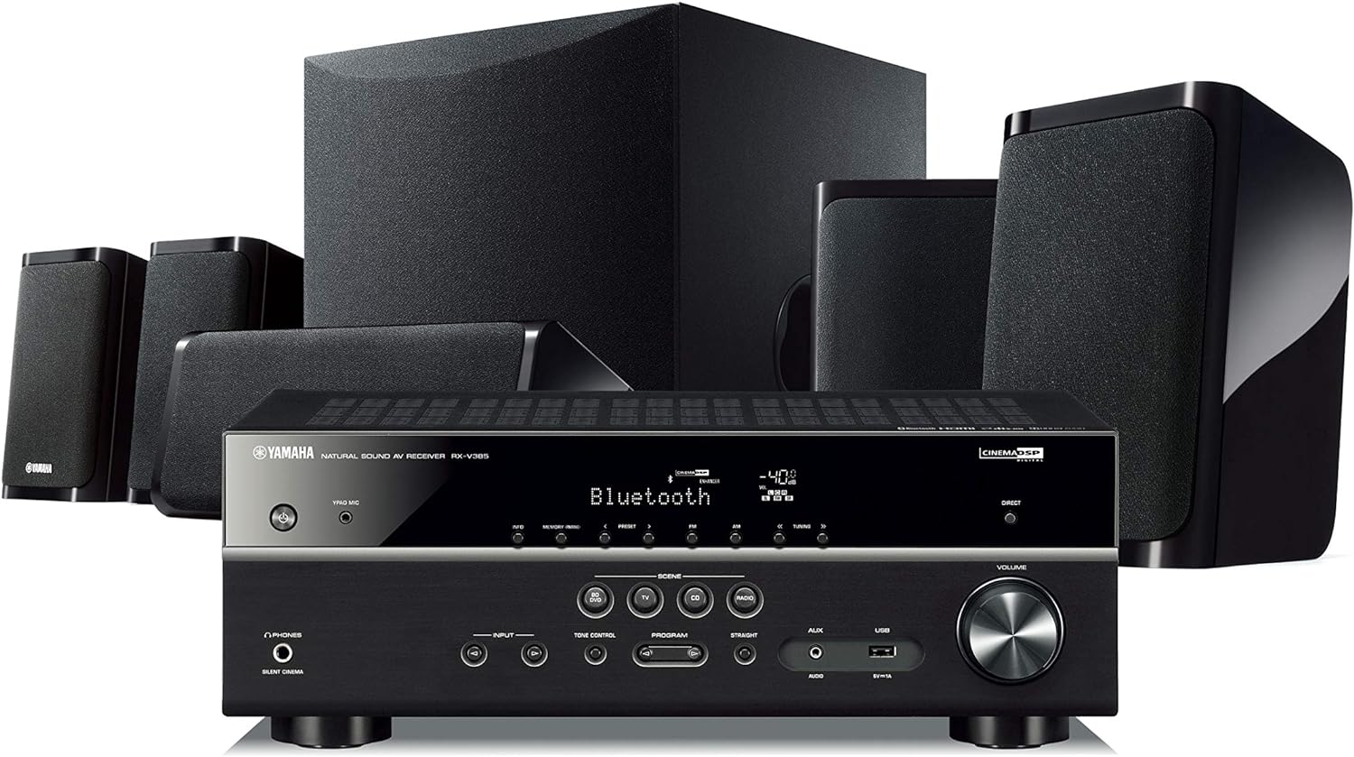 Yamaha Audio YHT-4950U 4K Ultra HD 5.1-Channel Home Theater System with Bluetooth, black