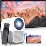 KECAG Projector with WiFi and Bluetooth, Native 1080P 9500L Video Projector