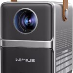 WIMIUS 1080P Outdoor Projector, Portable Movie Projector