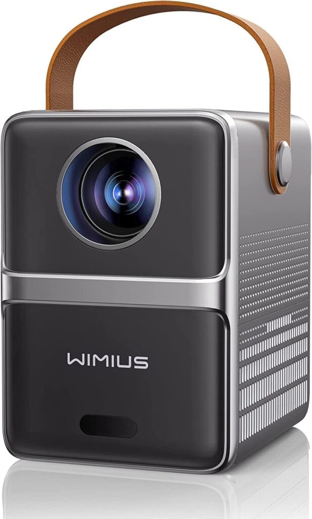 WIMIUS 1080P Outdoor Projector, Portable Movie Projector