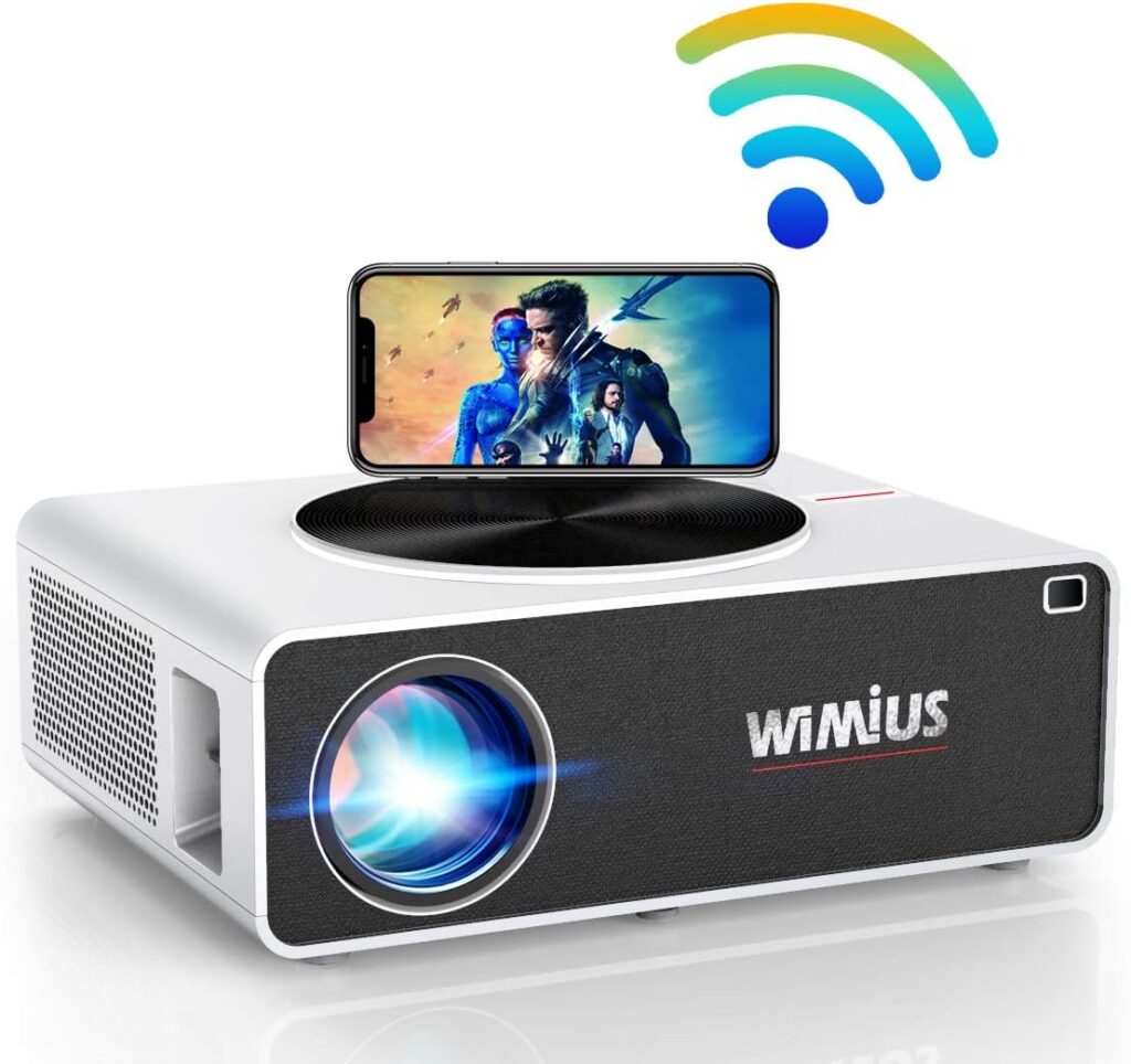 WiMiUS New K3 Video Projector 100001 Contrast Support 300' Screen 4K Compatible