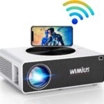 WiMiUS New K3 Video Projector 100001 Contrast Support 300' Screen 4K Compatible