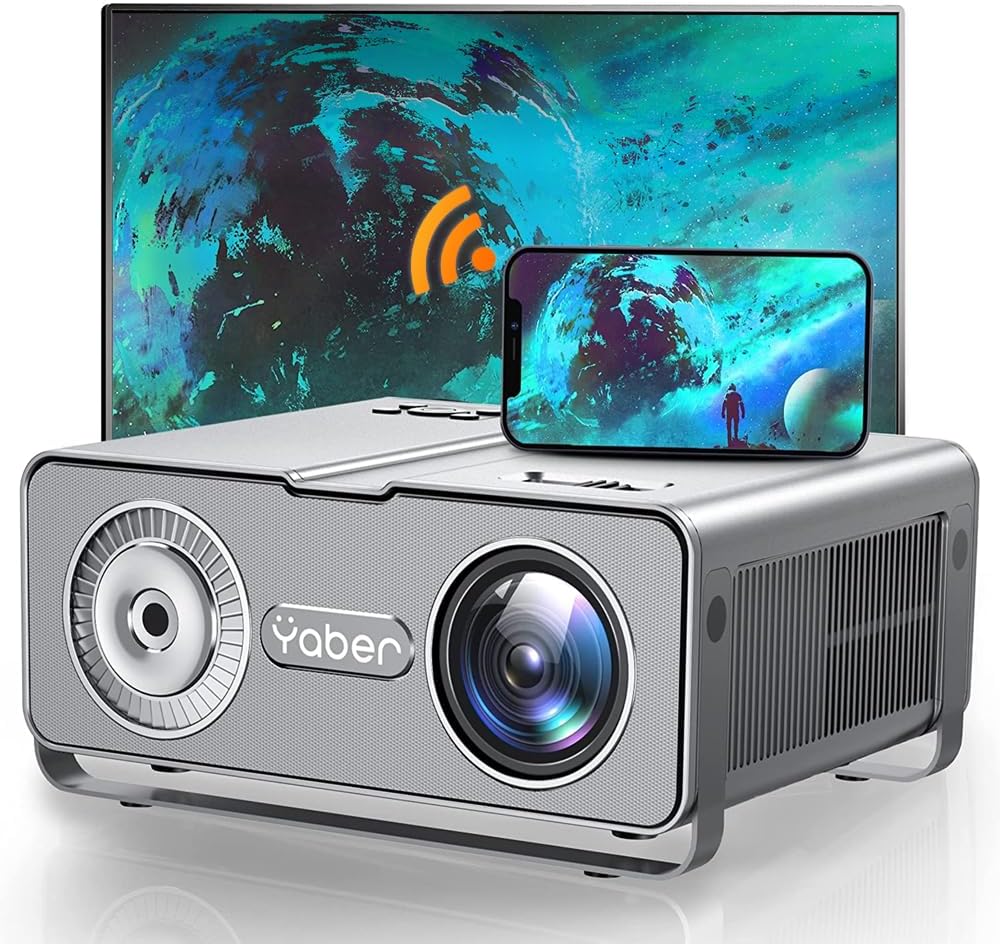 YABER U10 SE Projector with WiFi and Bluetooth, Native 1080P, 4K Supported, Projector