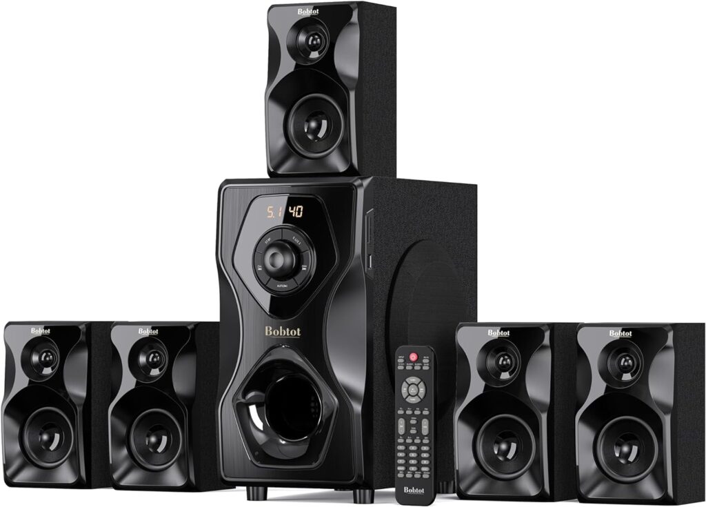 Bobtot Surround Sound Speakers Home Theater Systems