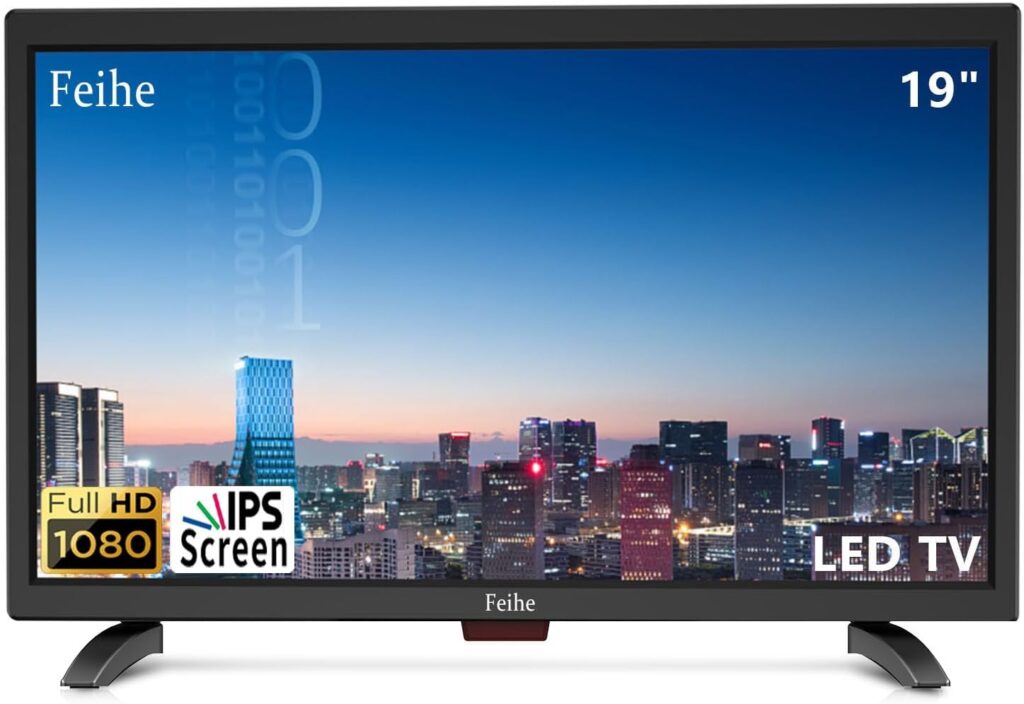 Feihe 19 Inch TV, LED Widescreen TV with Digital ATSC Tuners