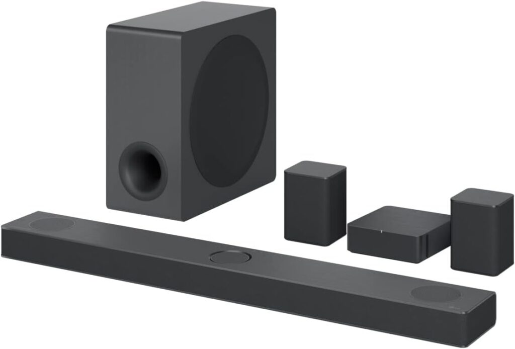 LG S80QR 5.1.3ch Sound bar with 4ch Rear Speakers, Center Up-Firing, Dolby Atmos