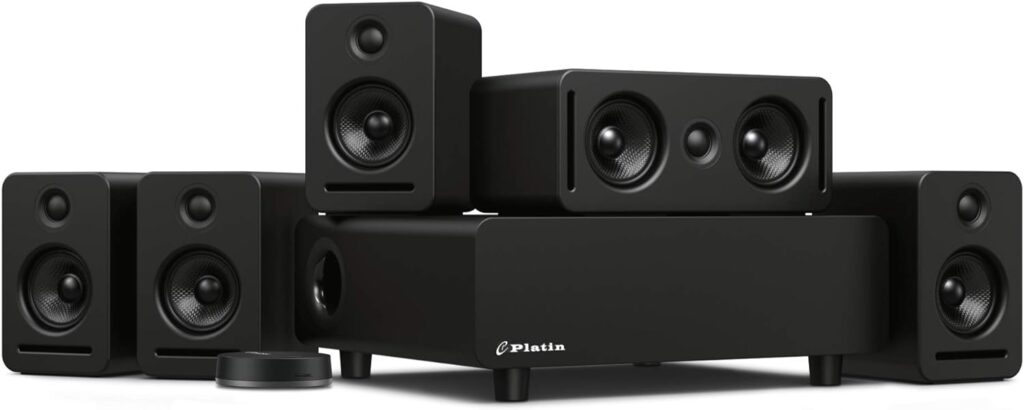 Platin Monaco 5.1 Wireless Home Theater System for Smart TVs - with WiSA SoundSend Transmitter Included