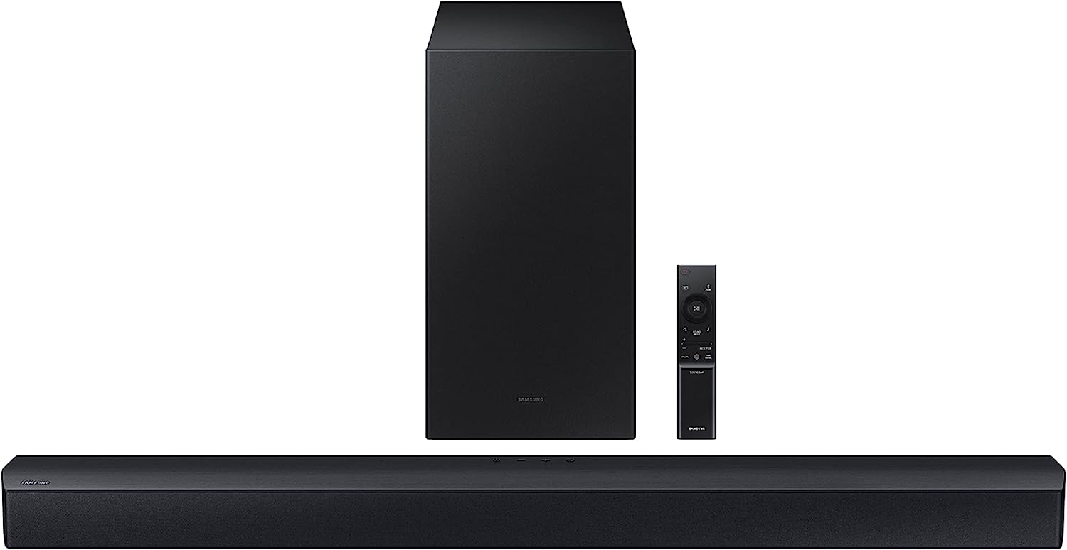 SAMSUNG HW-C450 2.1ch Soundbar w DTS Virtual X, Subwoofer Included, Bass Boost, Adaptive Sound