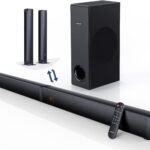 MEREDO Sound bar with Subwoofer 180W Detachable 2 in 1 Sound Bars