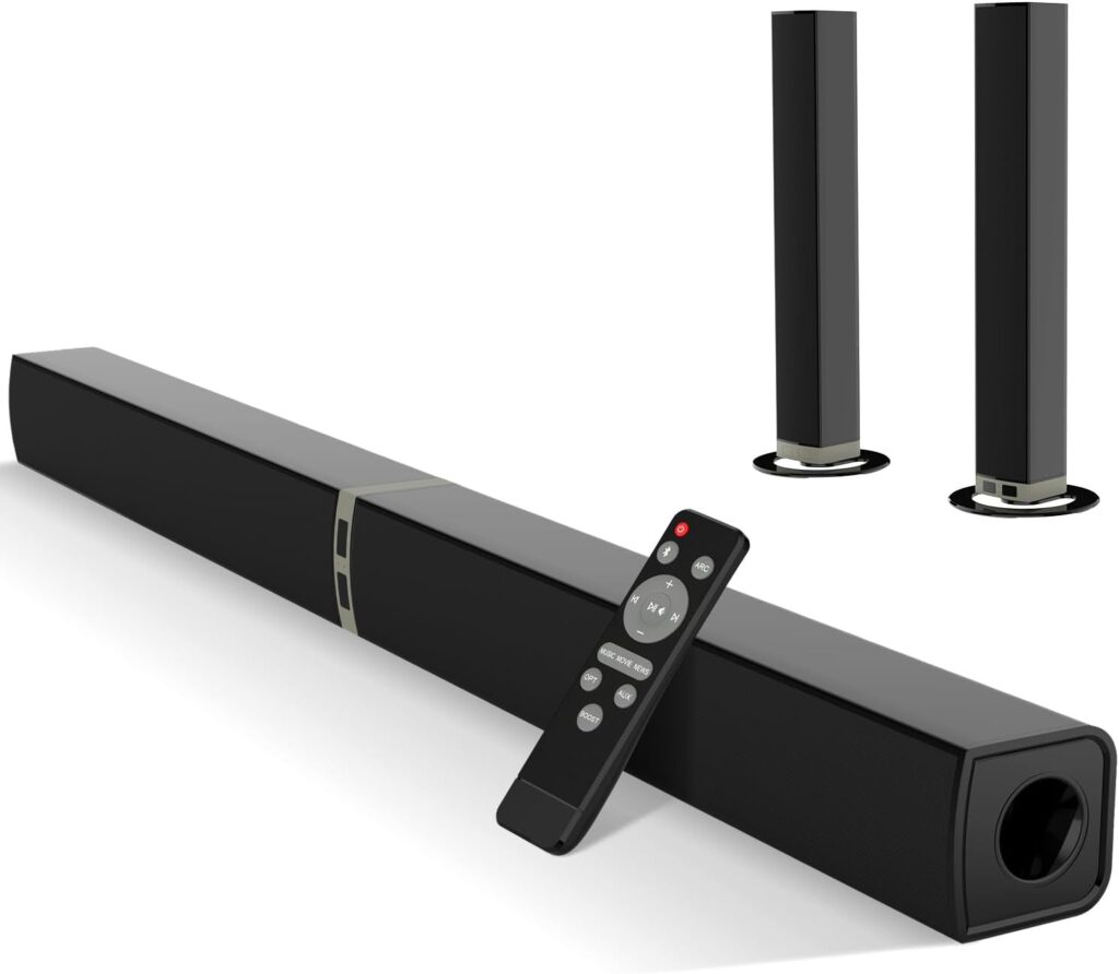 MZEIBO Sound Bars for TV, Bluetooth Soundbar for TV