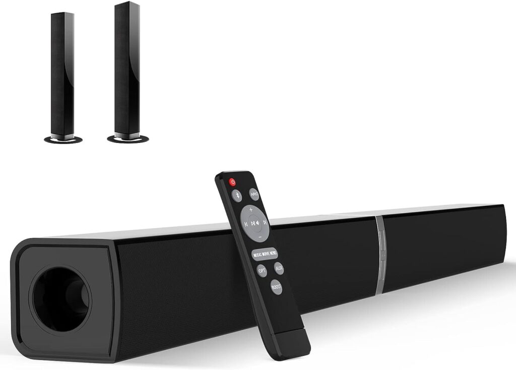 MZEIBO TV Sound Bar, Sound Bars for TV Bluetooth 5.0 Soundbar