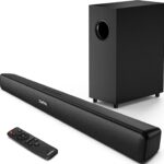 RIOWOIS Sound Bar, Sound Bars for TV, Soundbar, Surround Sound System Home Theater Audio with Wireless Bluetooth 5.0 for PC Gaming