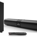 Saiyin Sound Bar with Subwoofer, 24 Inch Soundbar for TV, Sound Bars for TV with Optical, HDMI