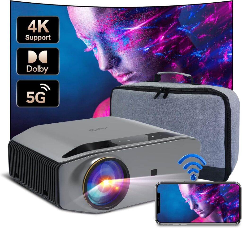 Artlii Energon2 Outdoor Bluetooth Projector, Dolby Audio