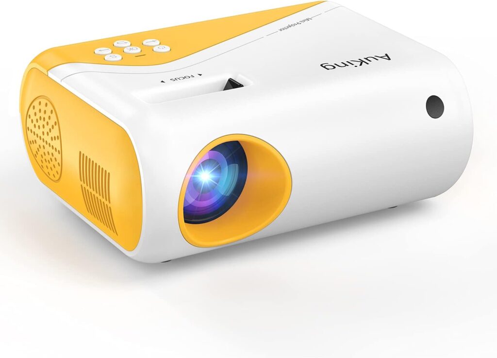 AuKing 2023 Upgraded 1080P Supported Outdoor Projector