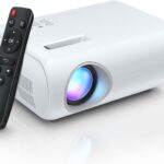 CLOKOWE 2023 Upgraded Portable Projector with 9000 Lux Outdoor Movie Projector Full HD 1080P