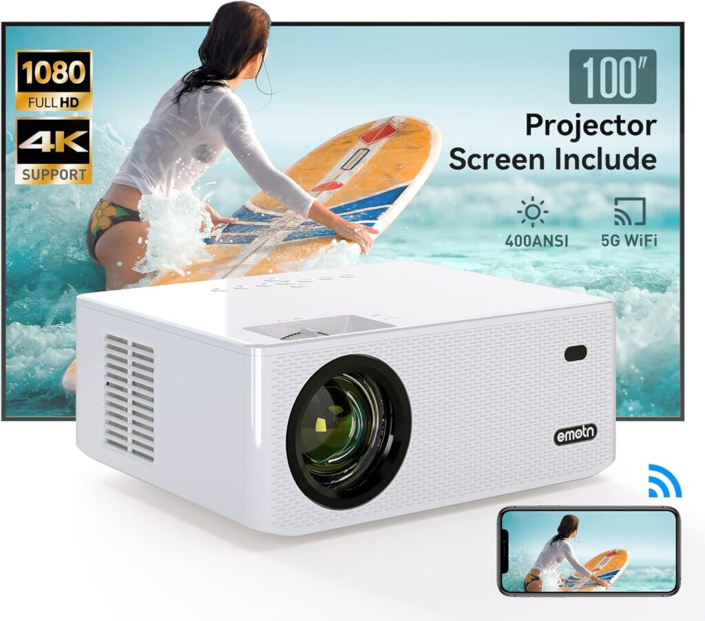 Emotn O1 Native 1080P Projector with WiFi and Bluetooth