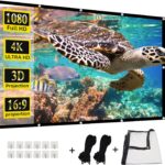 HUANYINGBJB 4K 16-9 HD Rear Front Projector Screen Foldable Projection Screen