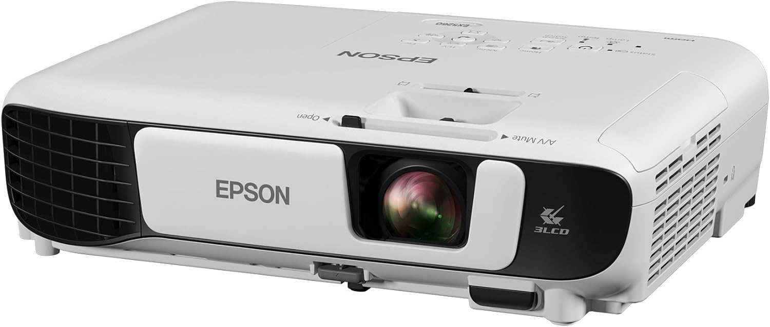 Epson EX5260 XGA 3,600 lumens color brightness (color light output) 3,600 lumens white brightness (white light output) wireless HDMI 3LCD projector