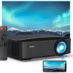 NexiGo PJ20 Outdoor Projector, Movie Projector with WiFi and Bluetooth