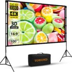 Towond 100 inch Outdoor Projector Screen Review