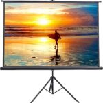 VIVO 100 inch Portable Indoor Outdoor Projector Screen, 100 Inch Diagonal Projection