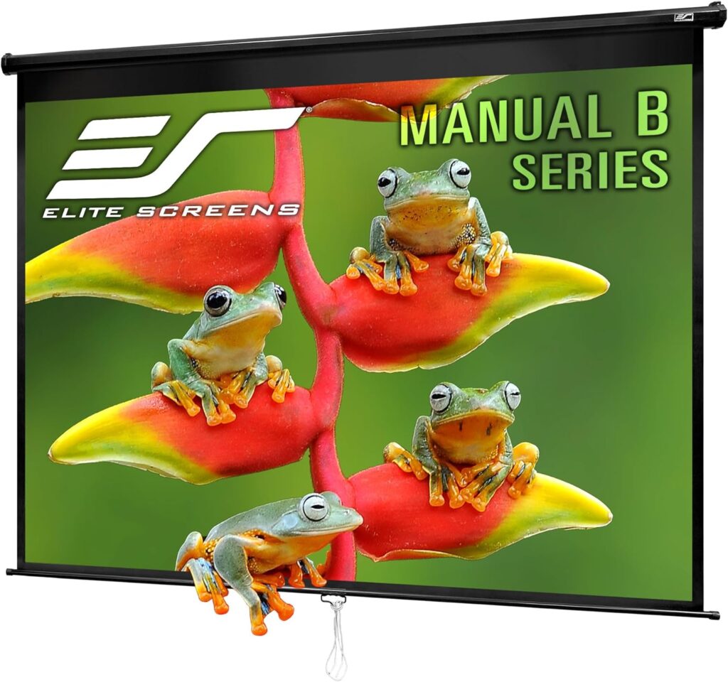 Elite Screens Manual B, 120-INCH 4-3, Manual Pull Down Projector Screen