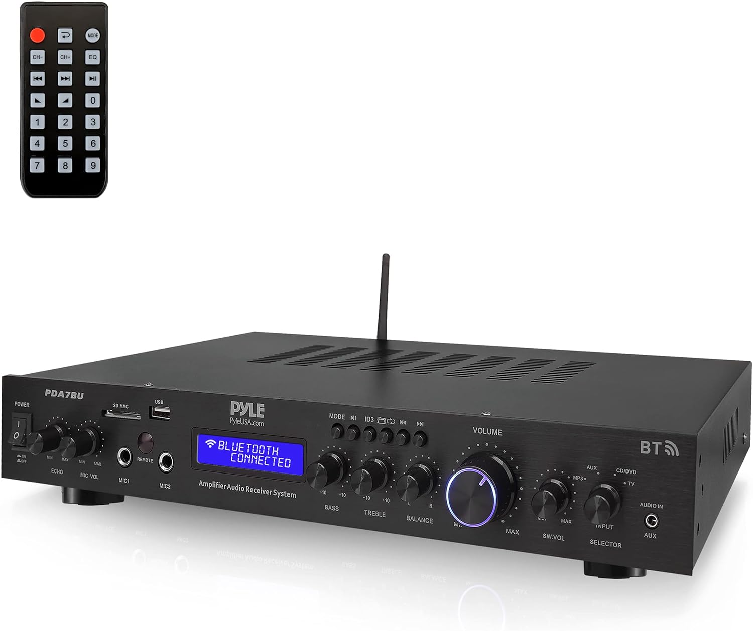 Pyle 5 Channel Rack Mount Bluetooth Receiver